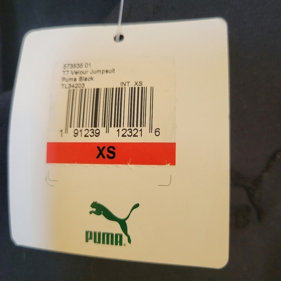 Puma T7 Black Velour Jumpsuit NWT - Picture 8 of 13
